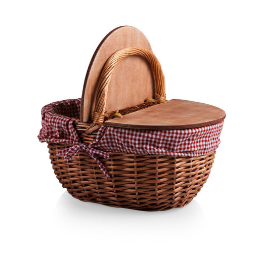 August Grove® Country Picnic Basket & Reviews Wayfair